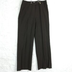 Pursuits Ltd Womens Pants‎ Wool Blend Dress Career Straight Leg Brown 8